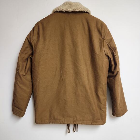 Calvin Klein Jacket Mens Medium Sherpa Coach Brown Cognac Western Yellowstone - Picture 4 of 9
